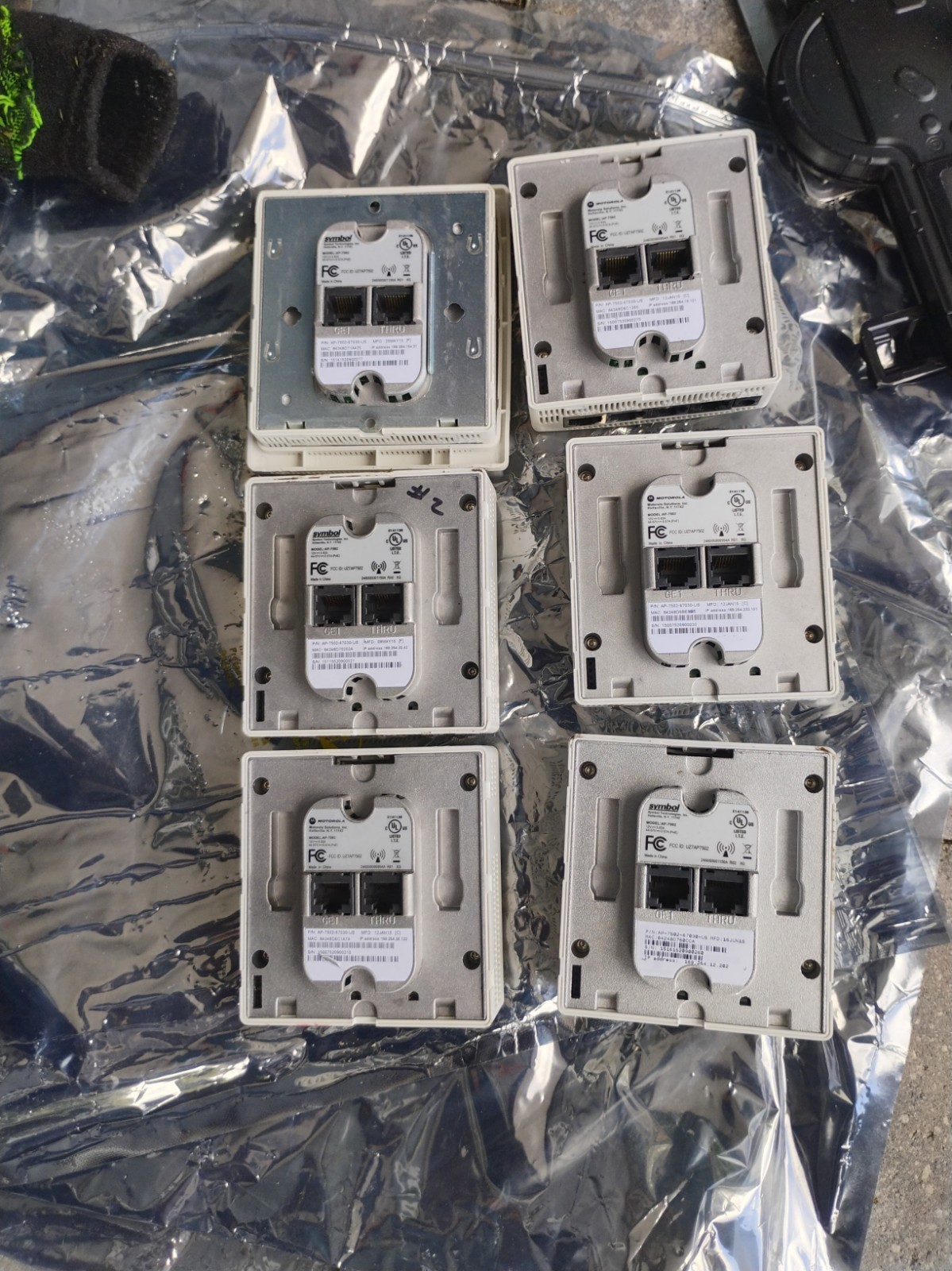 6-Symbol - Motorola Technologies Model AP-7502 Wallplate Dual Rad AP-7502-67030
