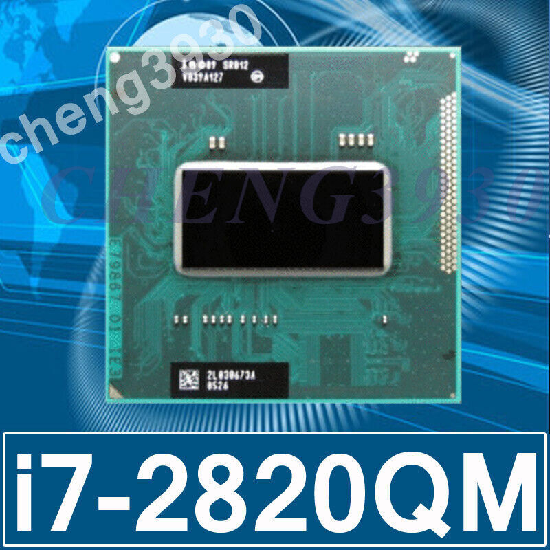  Intel Core i7 2820QM CPU 8M Cache Quad-Core 2.3GHz SR012 Mobile Processor