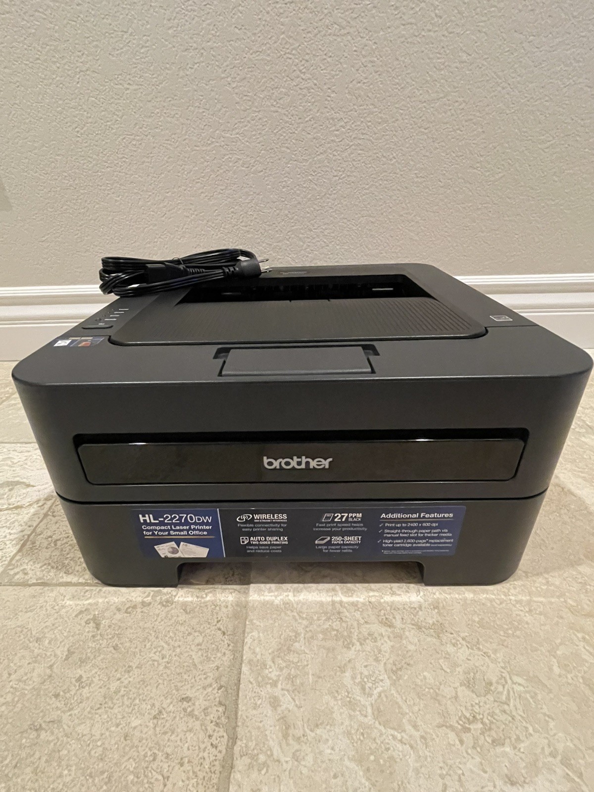 Brother HL-2270DW Networkable Laser Printer W Duplex Tested only 5528 pages