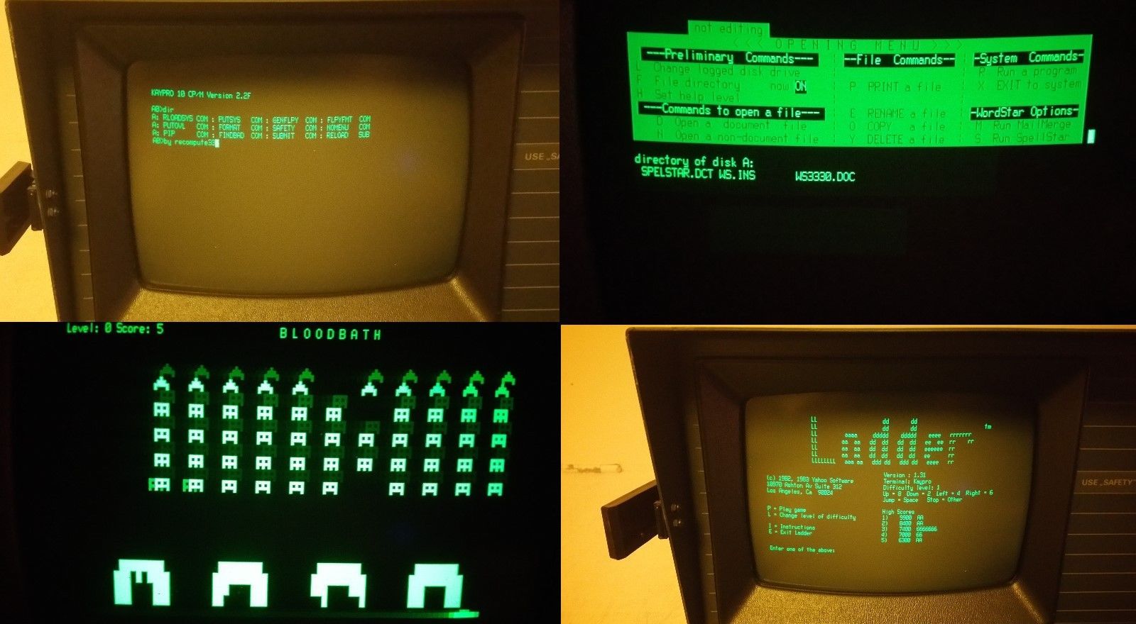 Kaypro 2x,4,10 System/bootdisk 5 DISKS (Utils,Wordstar, Zork 1,2,3,Games,Diagn.)
