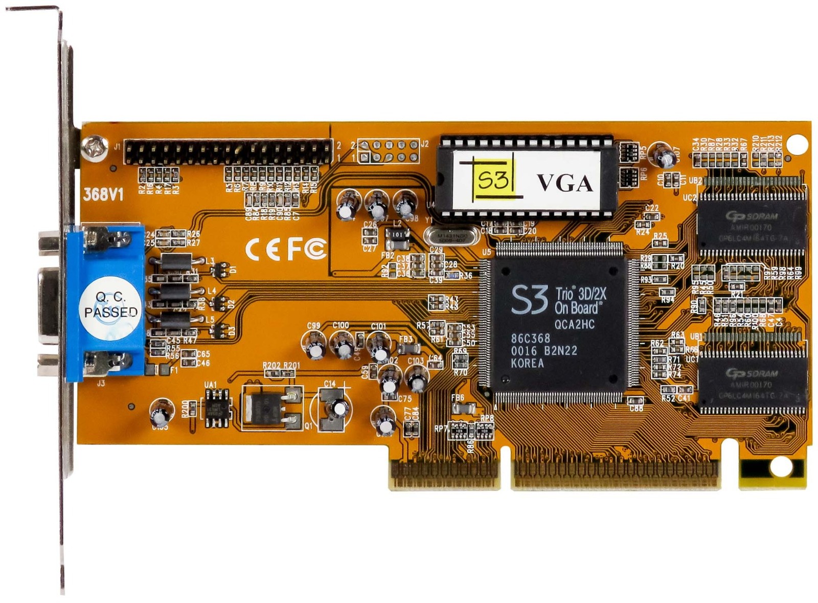 DIAMOND MULTIMEDIA S3 TRIO 3D/2X 8MB 368V1 AGP