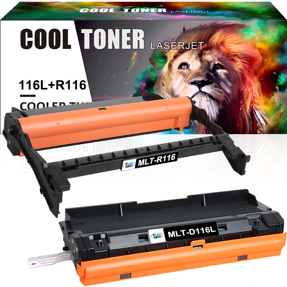 2PK MLT-D116L Toner + MLT-R116 Drum fits Samsung Xpress SL-M2835DW M2676N M2625D