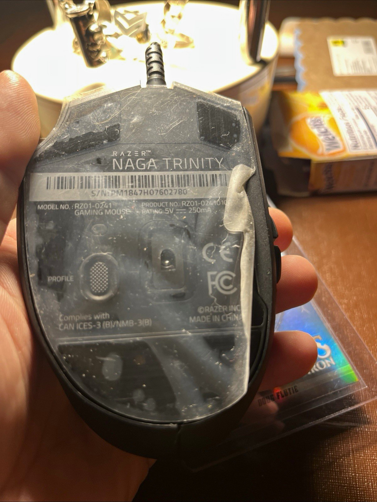 Razer Naga Trinity Wired Gaming Mouse (Model No: RZ01-0241).