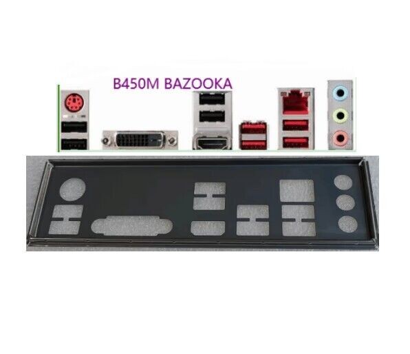 OEM I/O Shield For MSI B450M BAZOOKA Rear Baffle Motherboard Backplates IO