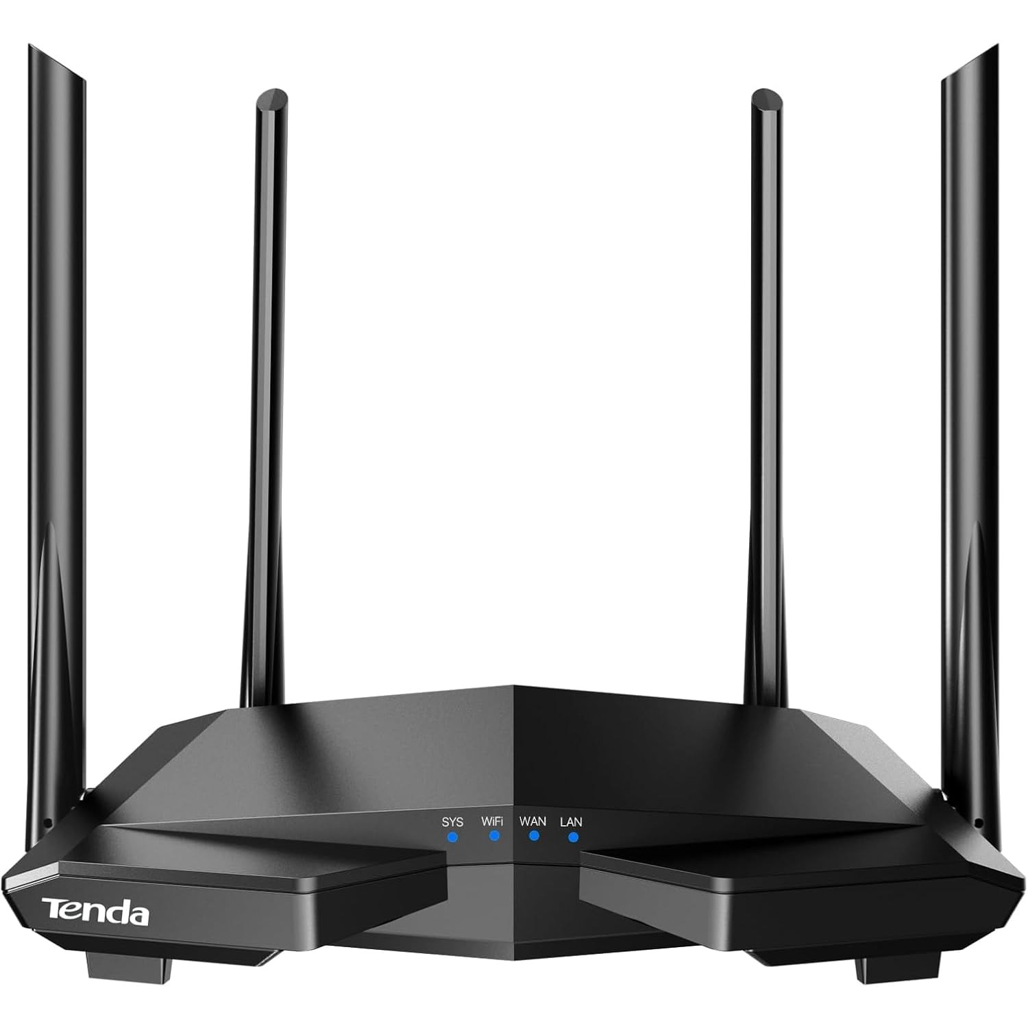 Tenda AC1200 Smart WiFi Router, High Speed Dual Band AC1200, Black-AC6