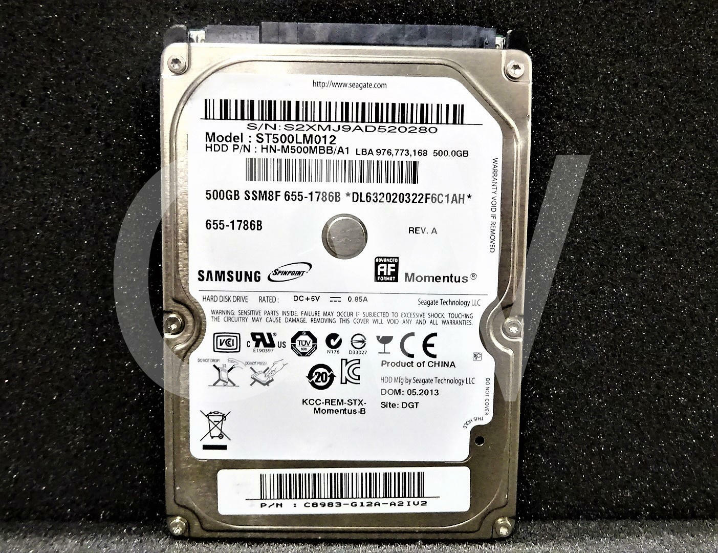 ST500LM012 SAMSUNG MOMENTUS 500GB 5.4K RPM 6Gb/s 2.5" SATA HDD Hard Drive