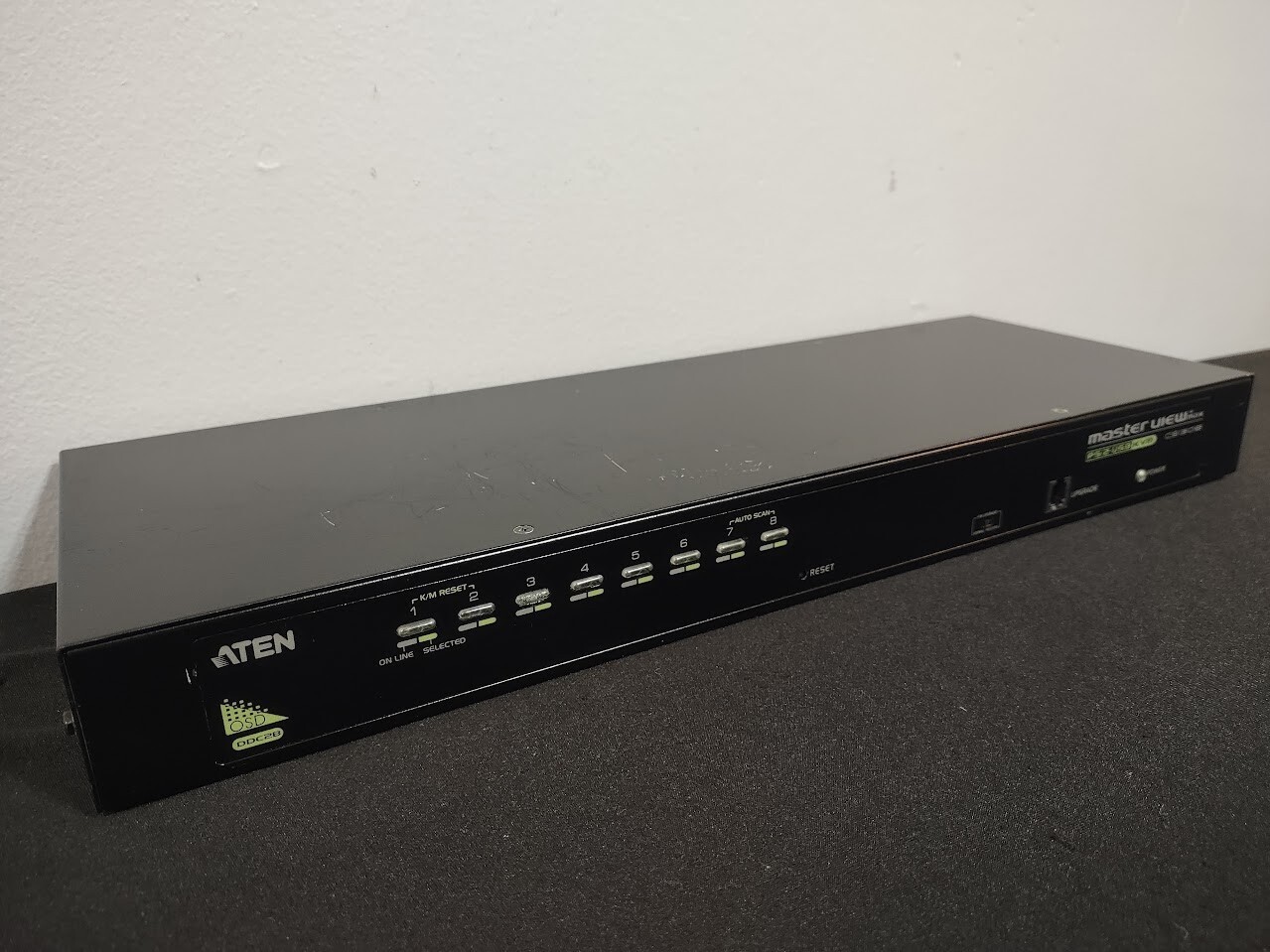 Aten OSD DDC2B CS1308-PH Master View Max 8-Port PS2 USB VGA KVM Switch, *READ*