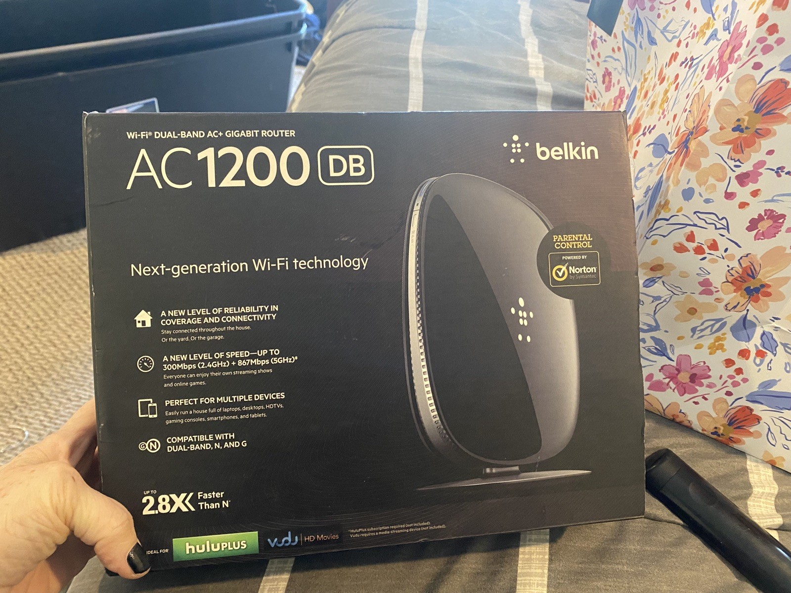 Belkin AC1200 DB Wi-Fi Dual-Band AC+ Gigabit Router, model F9K1113