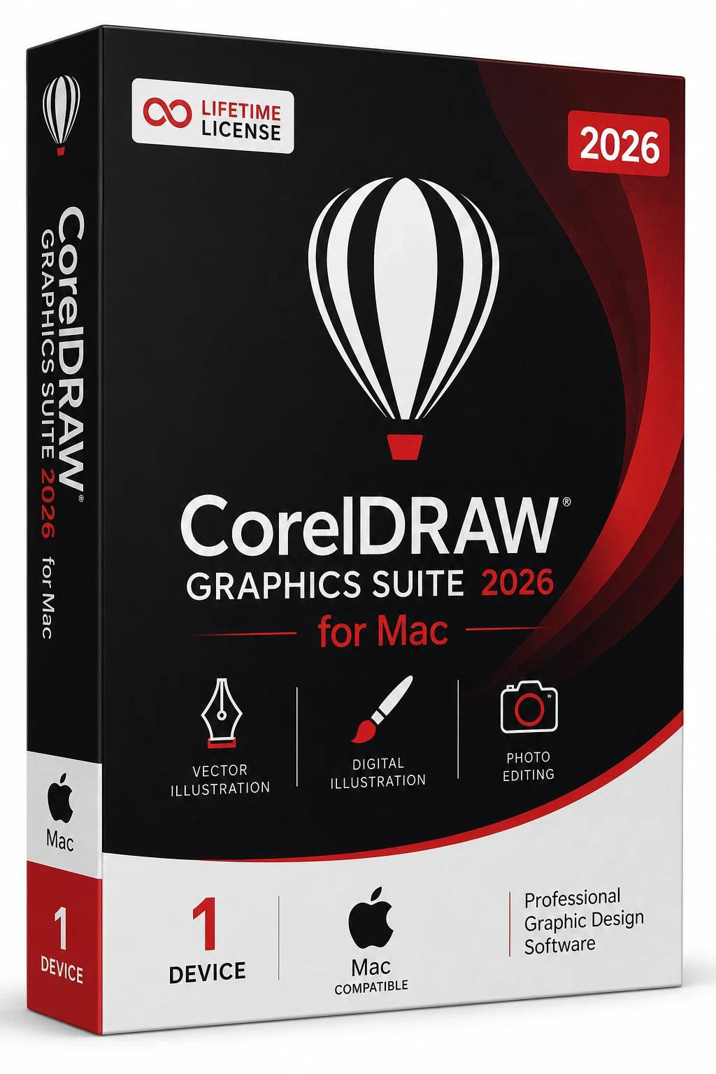 CorelDRAW Graphics Suite 2026 (MAC) 1 Device, Lifetime