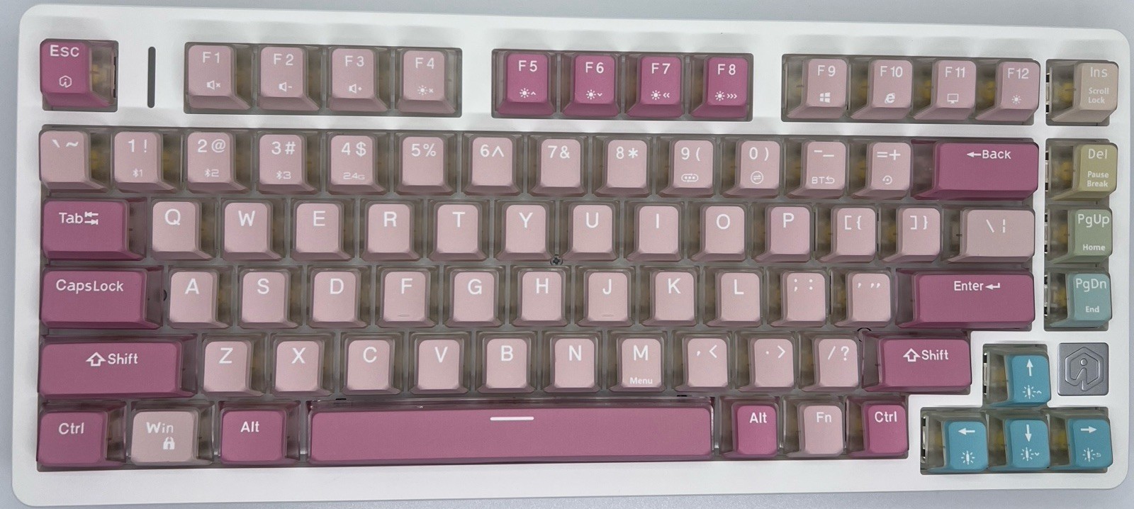 Wireless RGB Hot Swappable Mechanical Keyboard 3 Layers 81 Keys Gaming Keyboard