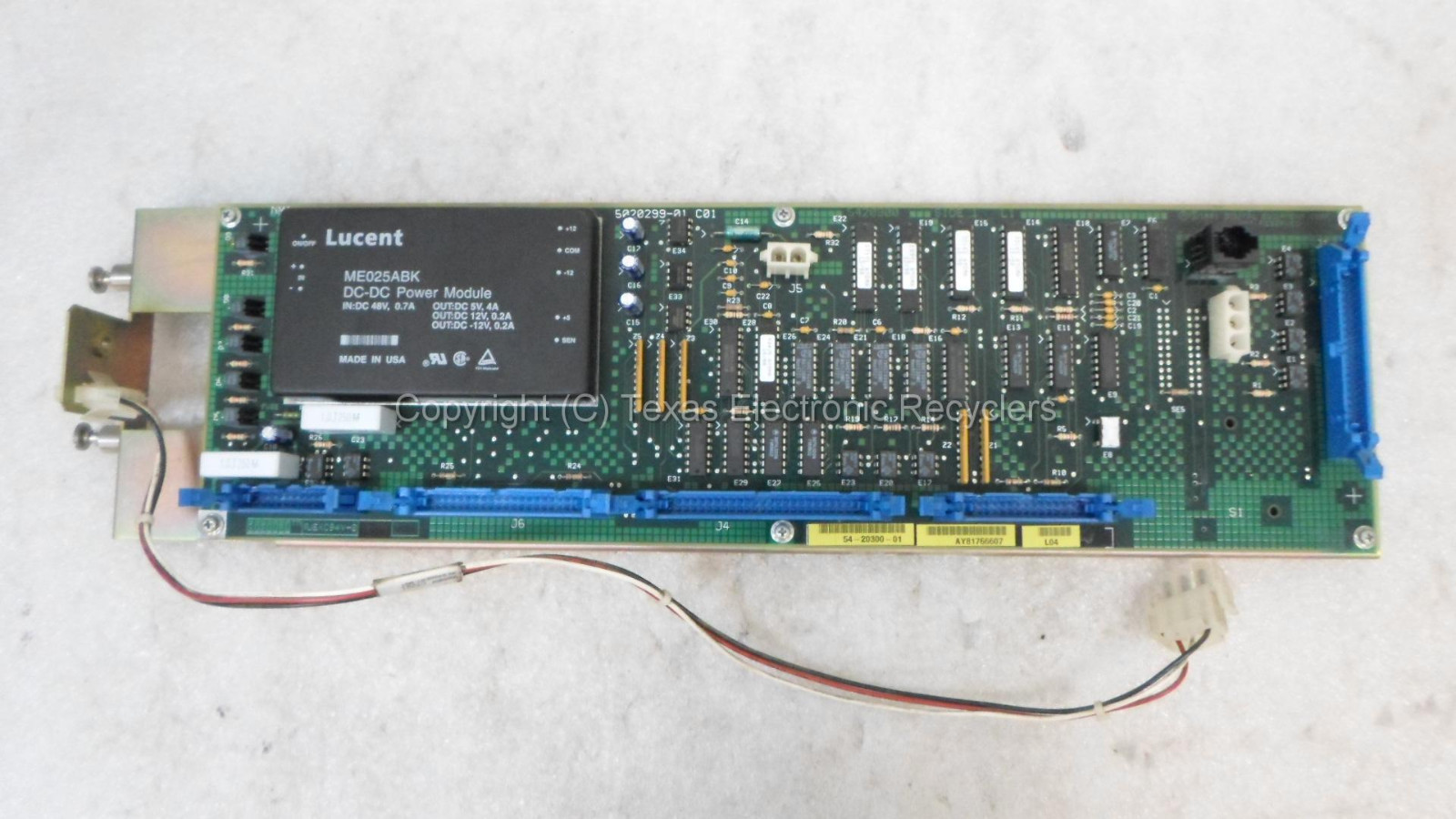 DEC Digital 54-20300-01 Cabinet Control Logic Panel 