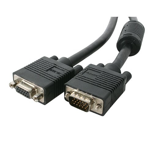 Startech IT MXT101HQ3 3ft Coax SVGA Ext Cable HD-15 M-F Black