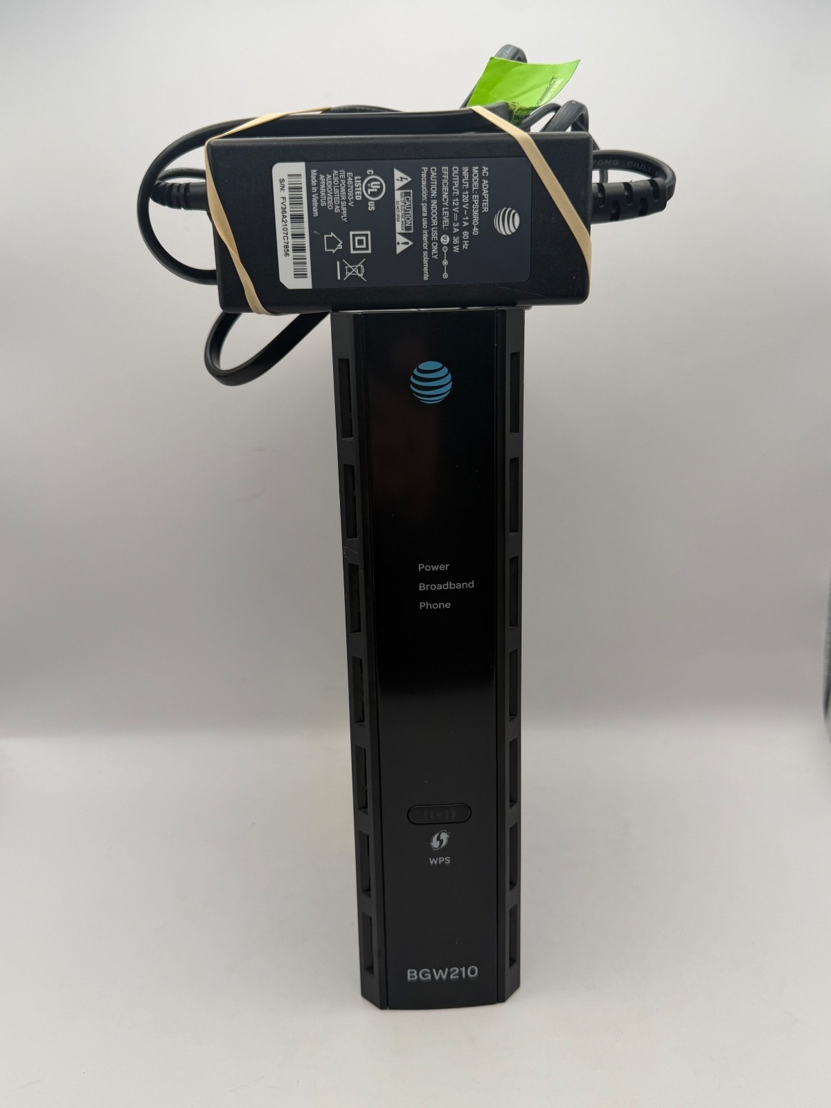 ARRIS BGW210-700 Wi-Fi Gateway Router & power cord.