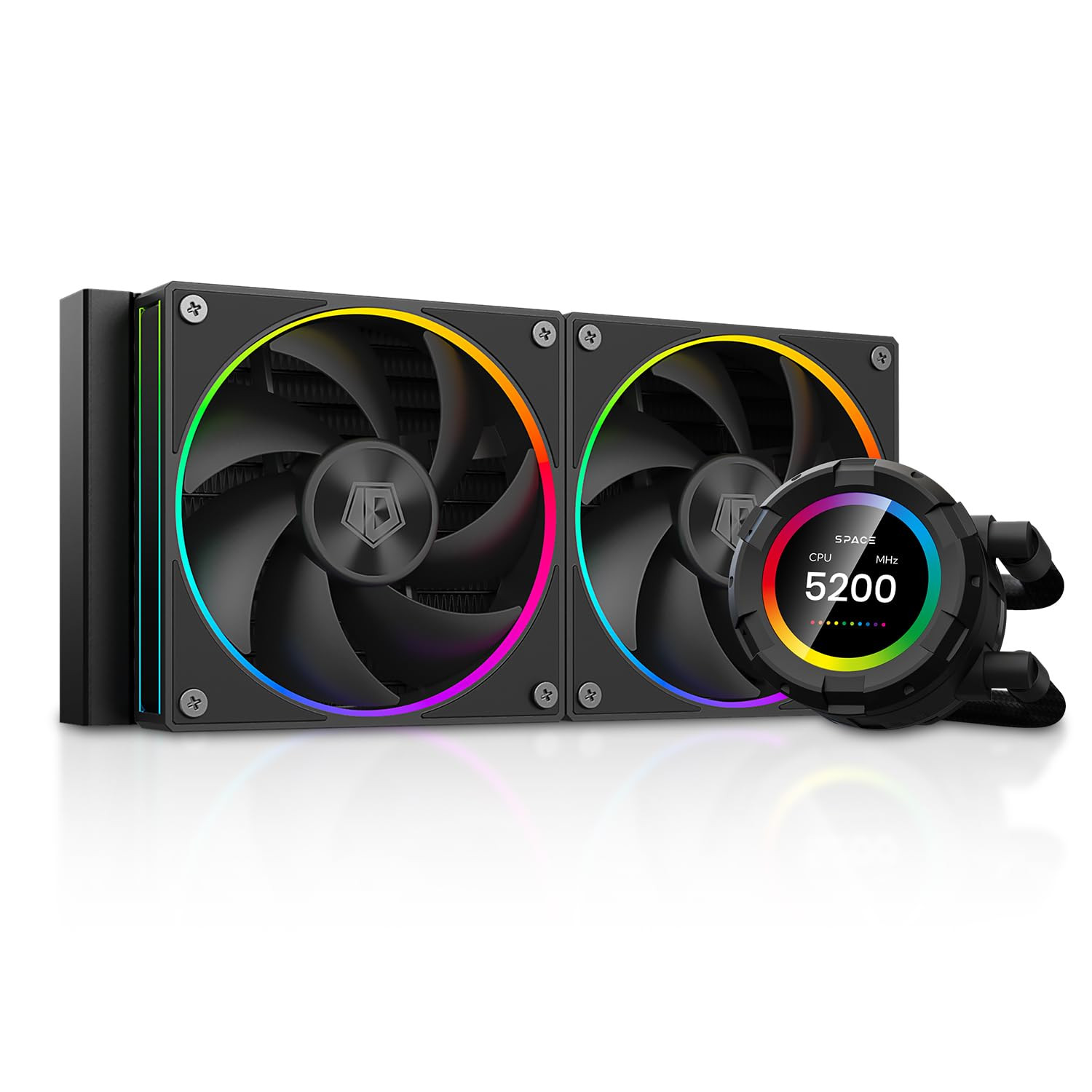 SL240 240Mm AIO CPU Cooler for Desktop PC 2.1" Customizable LCD |