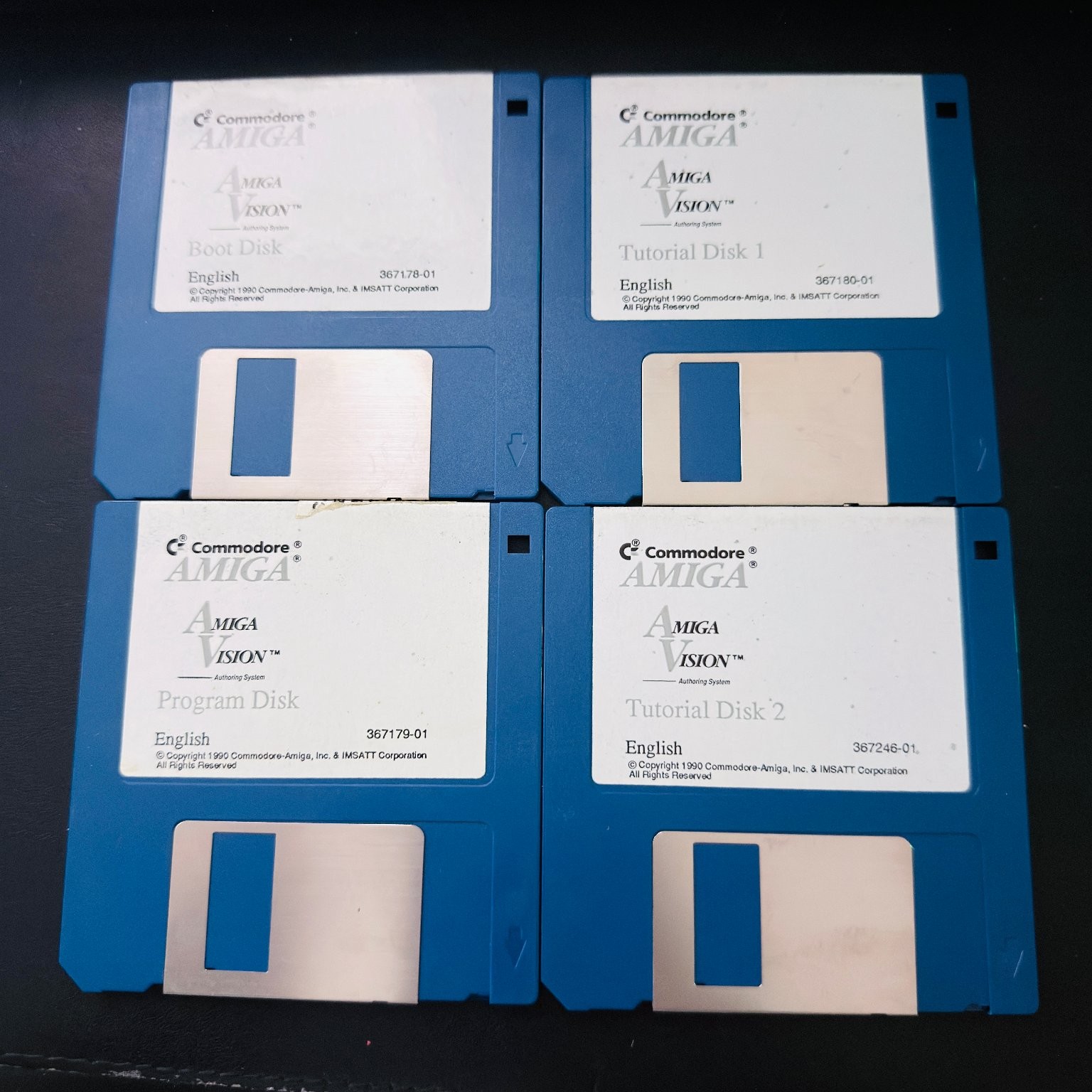 Commodore Amiga AmigaVision 4-Pack Floppy Disk Boot Tutorial Program
