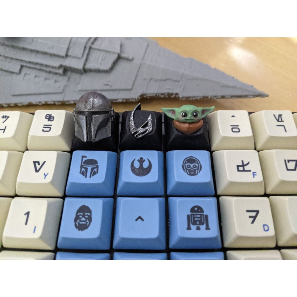 The Mandalorian Keycap 3D-Printed