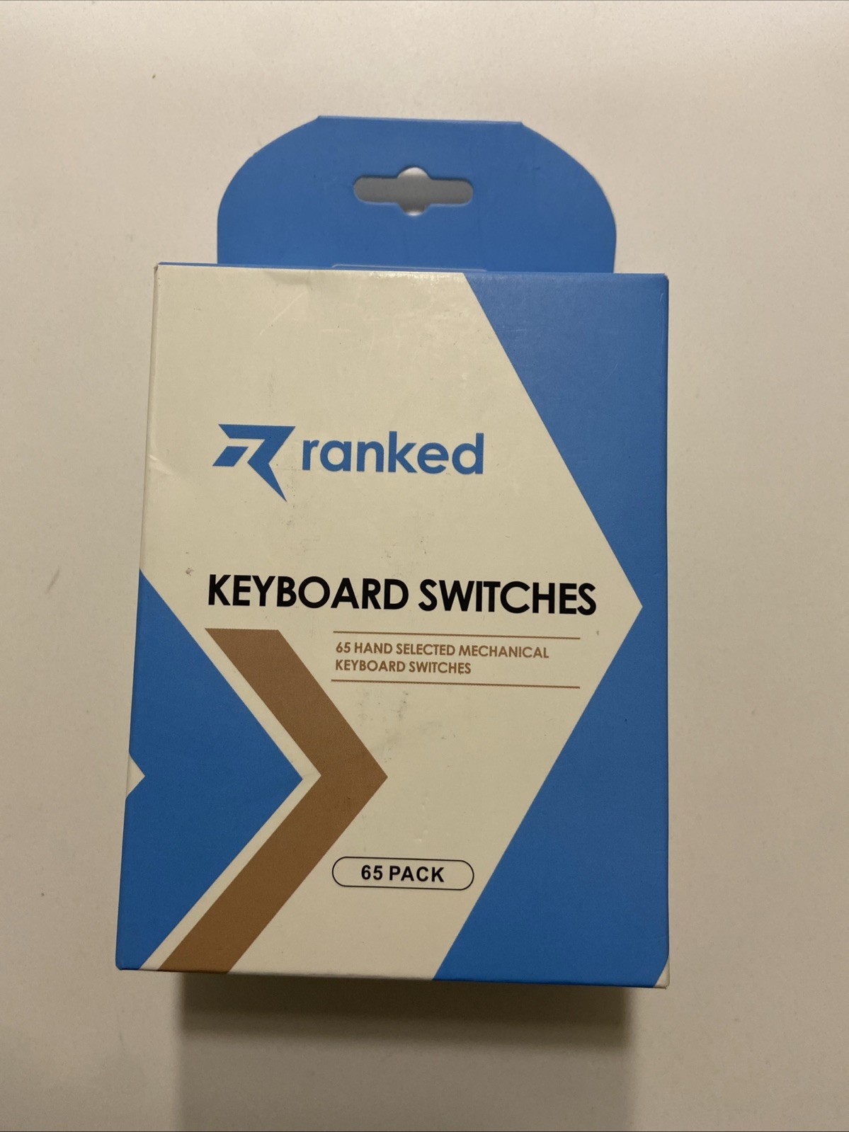 Ranked Kailh Box Key Switches Mechanical Gaming Keyboards Dark Yellow, 65 Pc