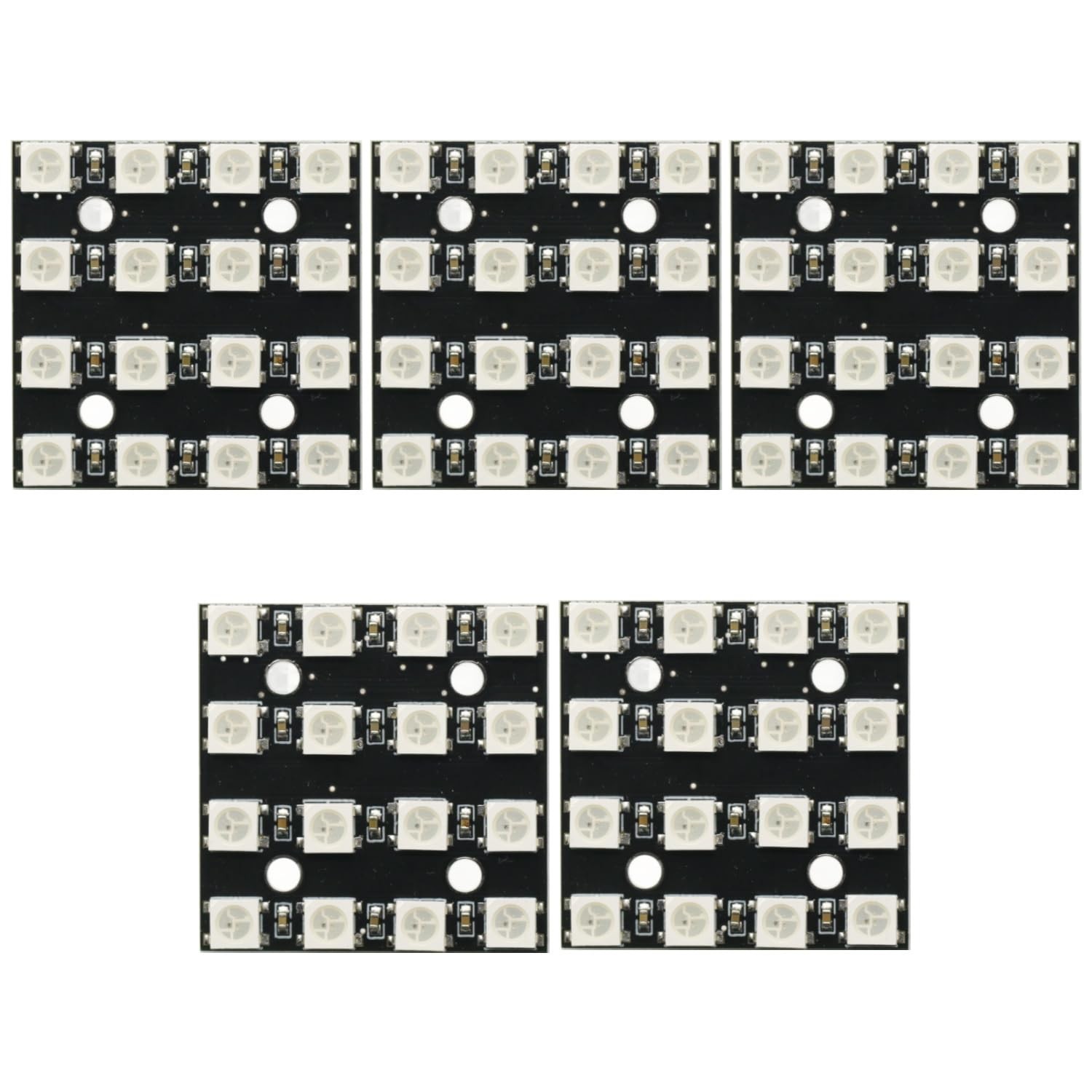 5Pcs 16Bit RGB 4x4 4 * 4 LED WS2812B WS2812 5050 RGB LED Matrix Integrated Dr...