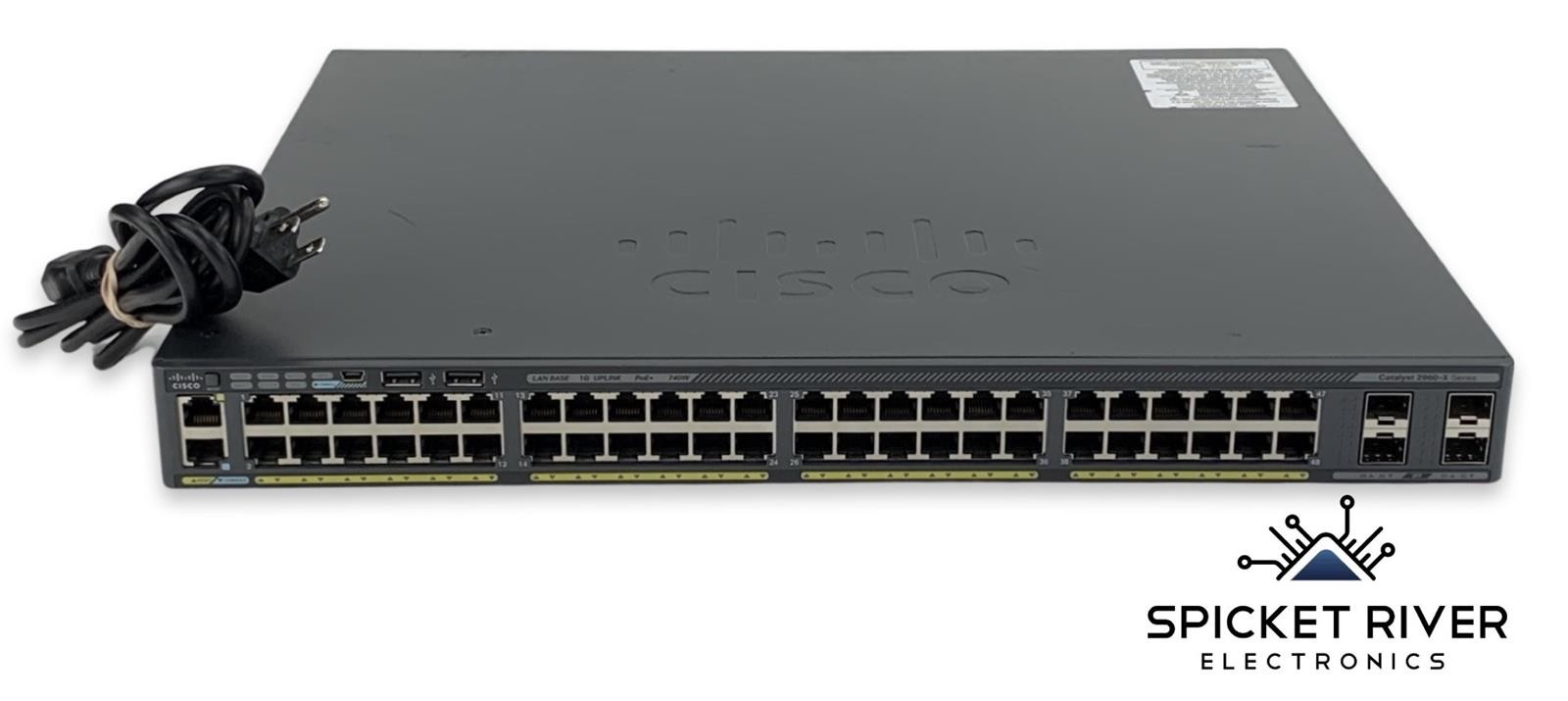 Cisco Catalyst WS-C2960X-48FPS-L V06 48-Port Gigabit PoE Ethernet Switch