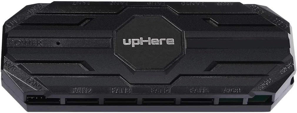 10-Port 6PIN SATA RGB Hub with 21-Key Remote Control/Splitter for 6-Pin Case Fan