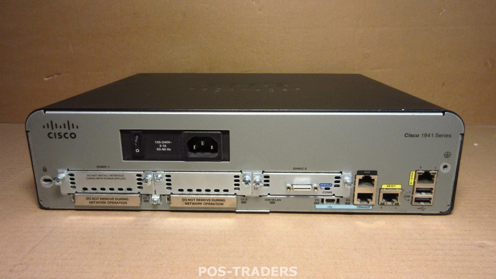 Cisco CISCO1941/K9 Integrated Services Router - 2x GE Port - INCL 1X HWIC 1T