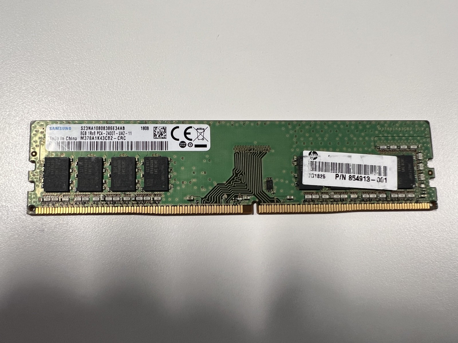 Samsung 8GB DDR4 2400MHz 1.2V UDIMM Memory Module (M378A1K43CB2-CRC)