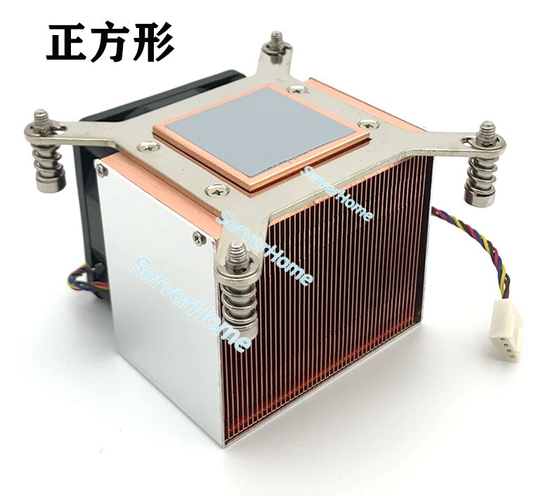 CoolServer LGA1700 Pure Copper 2U Server CPU Cooler Side Blow PWM Fan