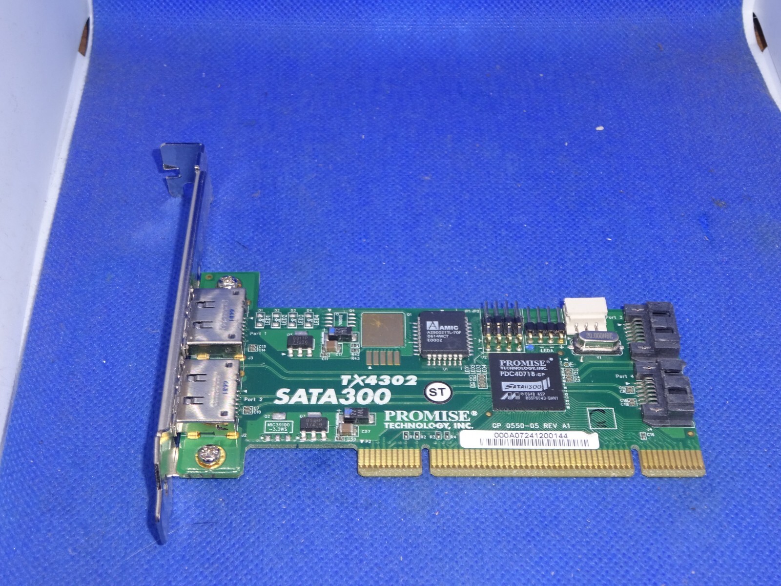PROMISE SATA 300 TX4302 2 PORT EXTERNAL 2PORT INTERNAL SATA CONTROLLER #GK8489