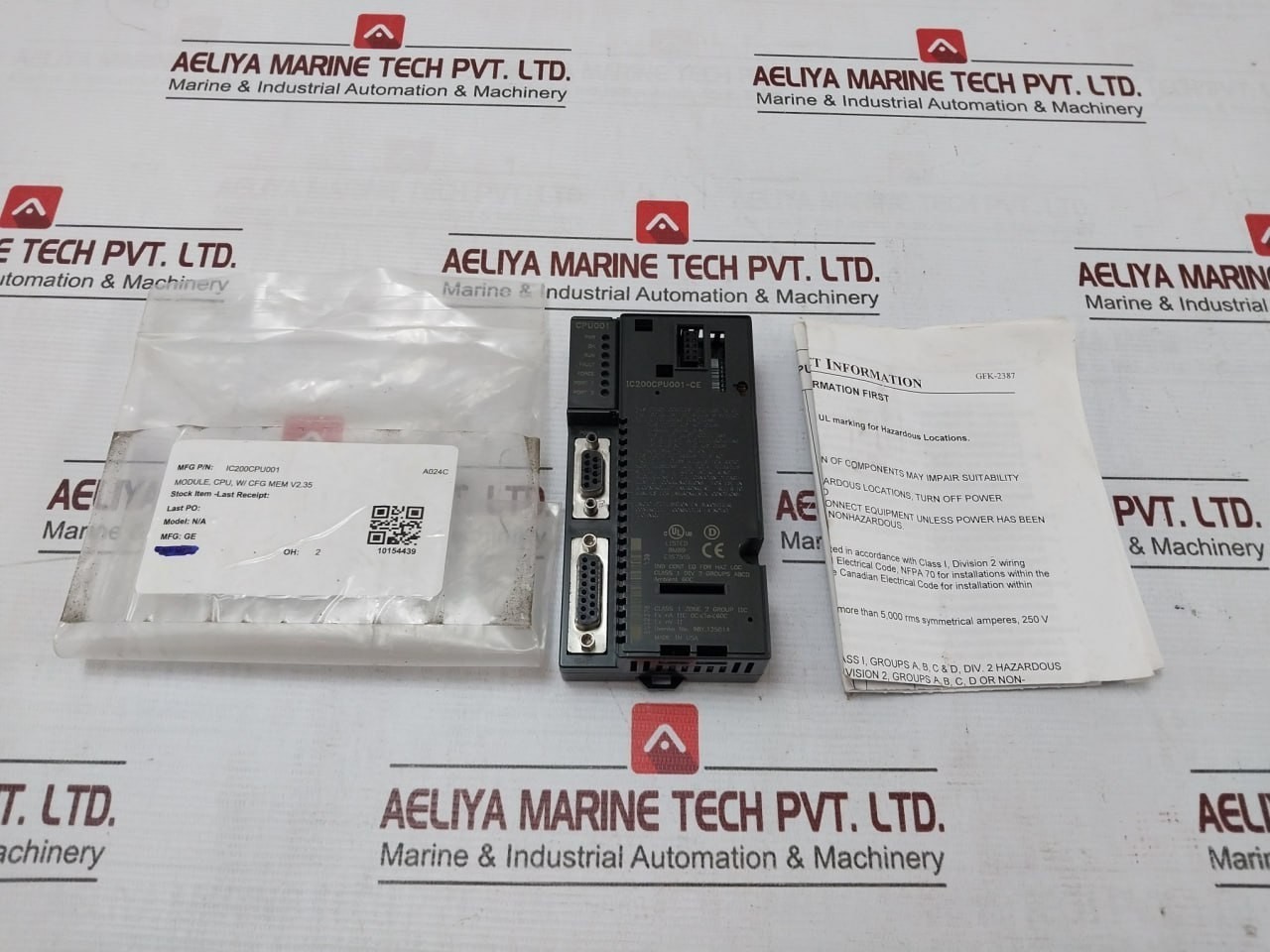 GE FANUC IC200CPU001-CE CPU Module CPU001-CE RS-232 RS-485 2.63" X 5.04"
