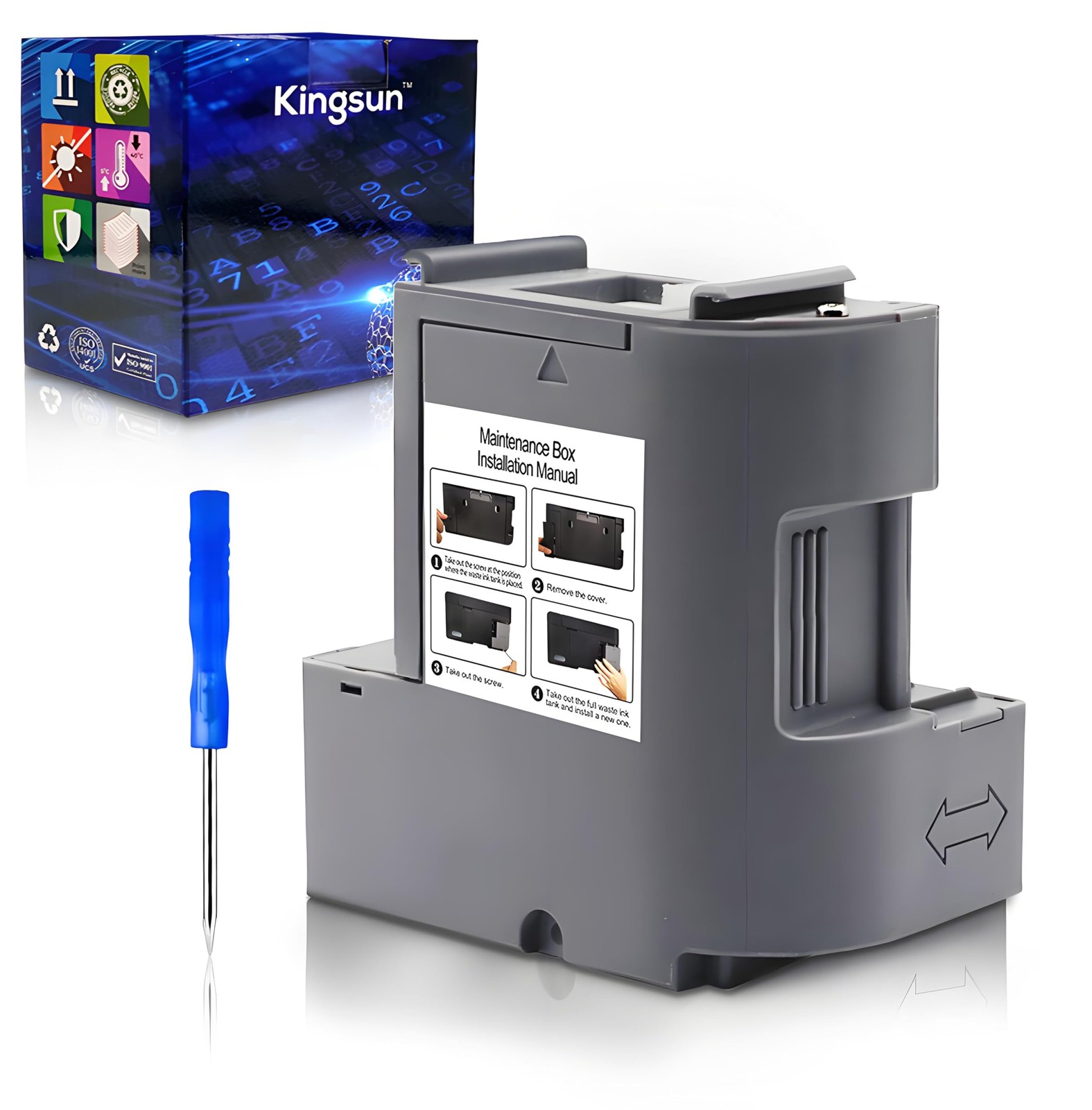 T04D100 EP-04D1 Ink Maintenance Box Compatible with ET-3710 ET-3750 ET-3760 E...