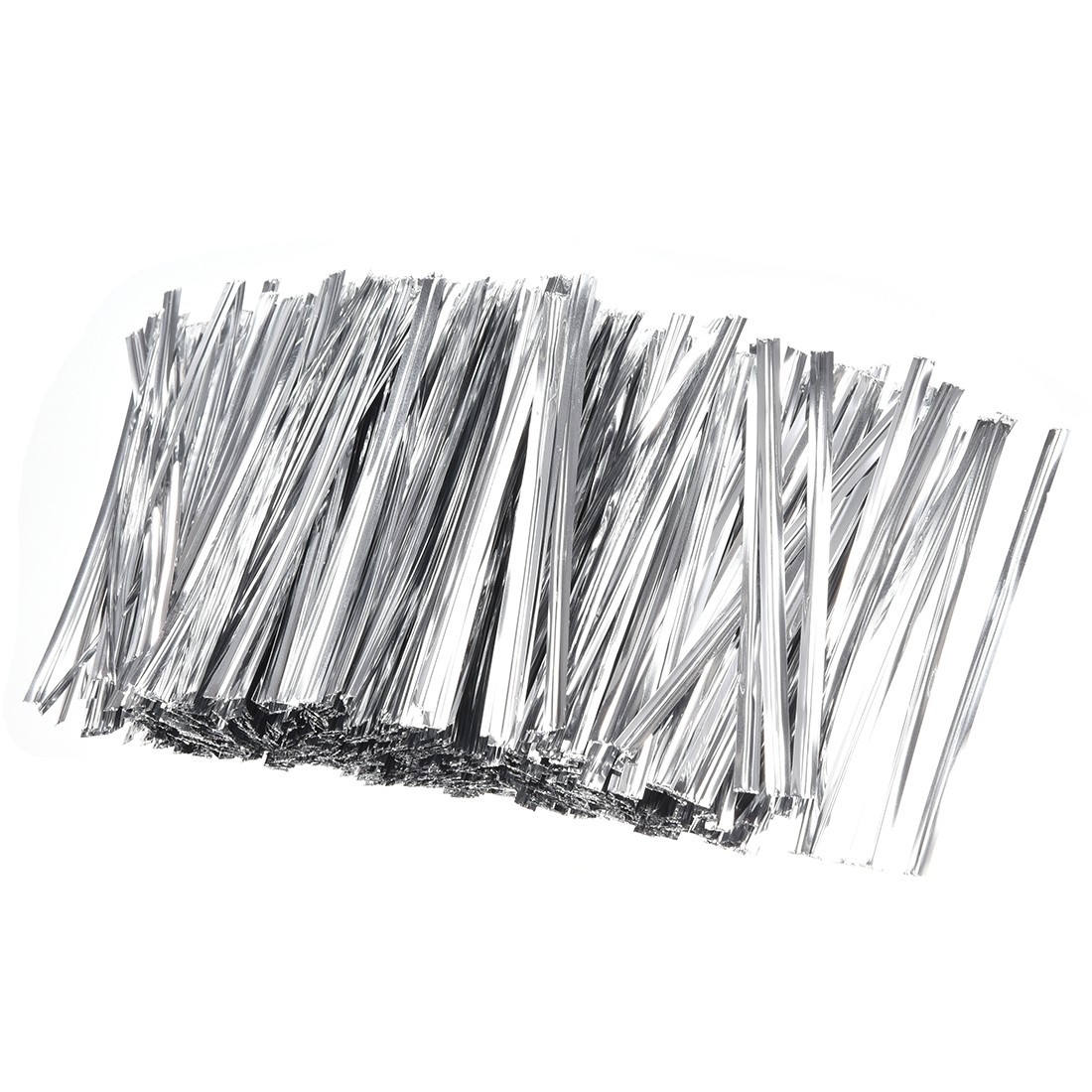 Long Strong Twist Ties 4 Inches Quality Plastic Closure Tie Silvery 500pcs