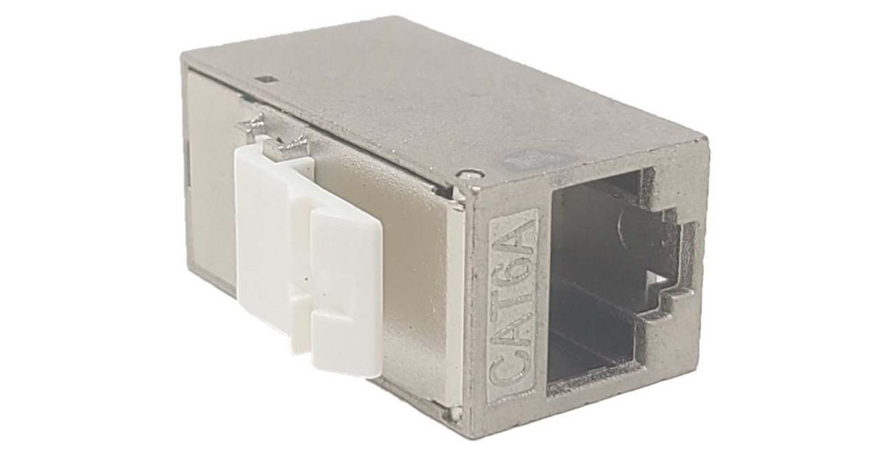 CAT 6A RJ45 Shielded Inline Keystone Coupler 10 pieces