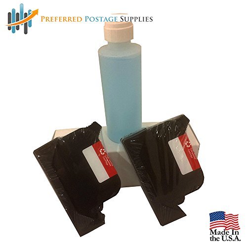 2 PIC-40 Ink Cartridges, 4oz Sealing Solution, and Postage Tape Bundle (8640)