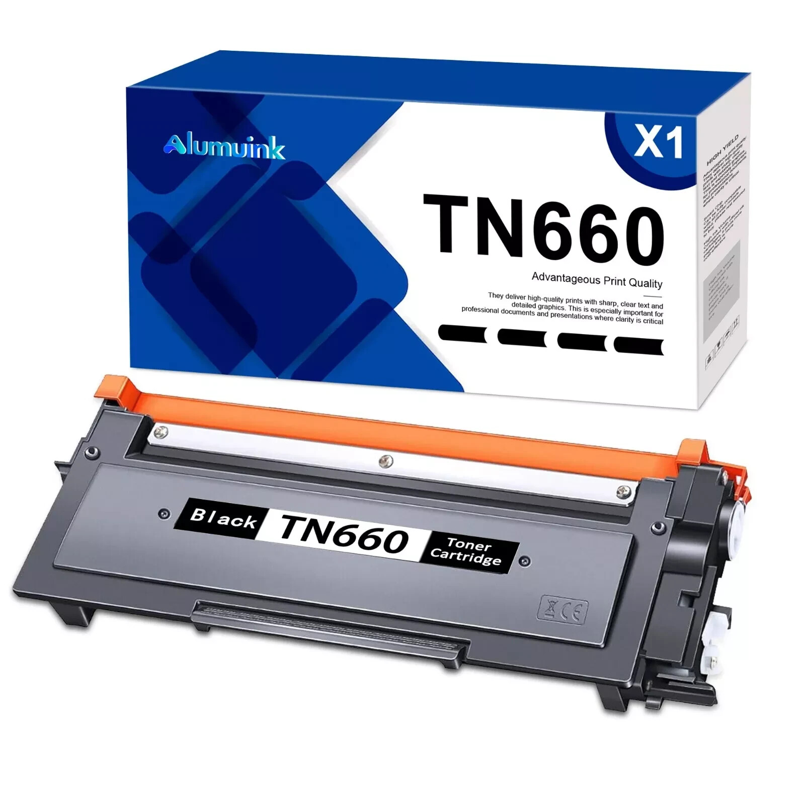 TN660 Toner TN630 1Pack Replacement For Brother DR630 TN-660 HL-L2320D HL-L2300D