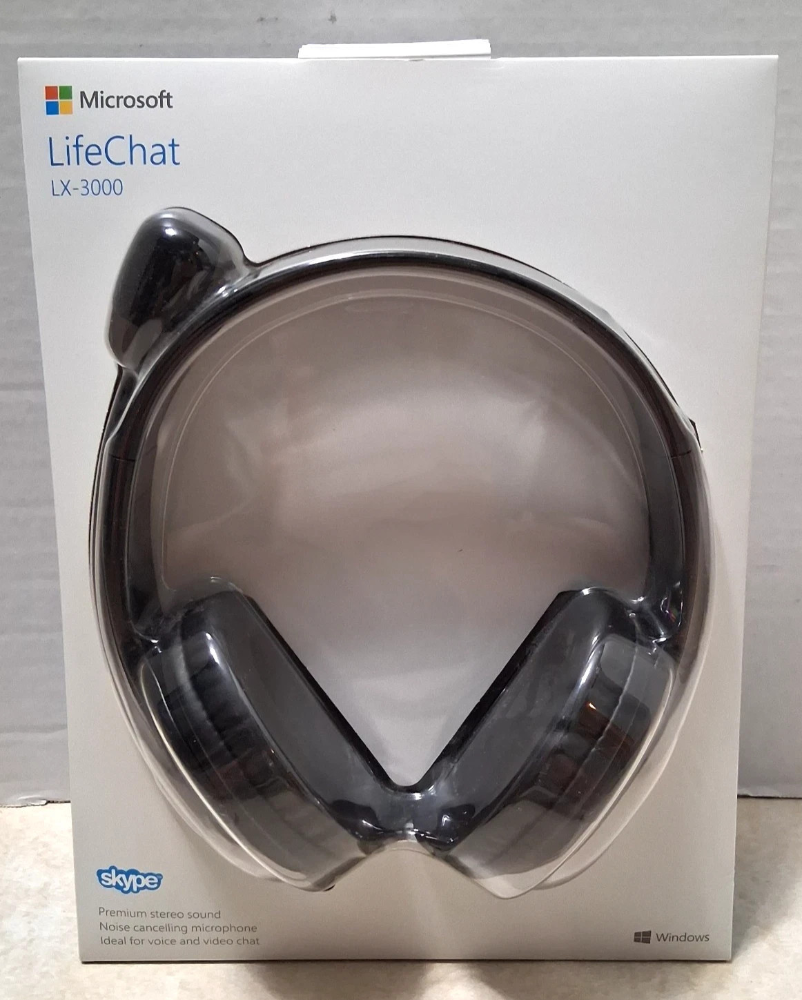 Microsoft LifeChat LX-3000 USB Stereo Headset JUG-00013 Black model 1084