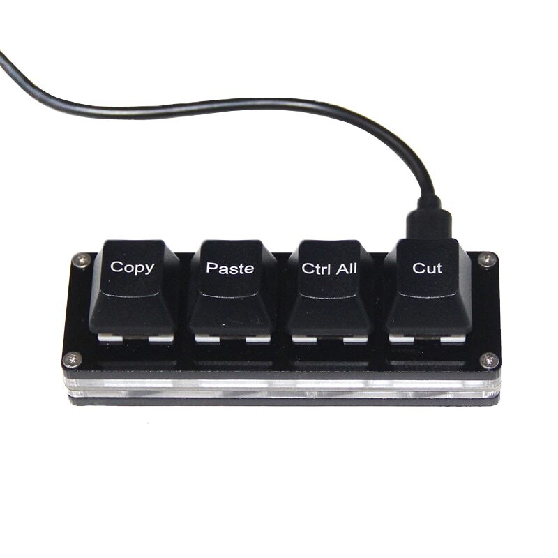 Office Shortcut Keypad Copy Paste Select All Cut Mini USB Mechanical Keyboard