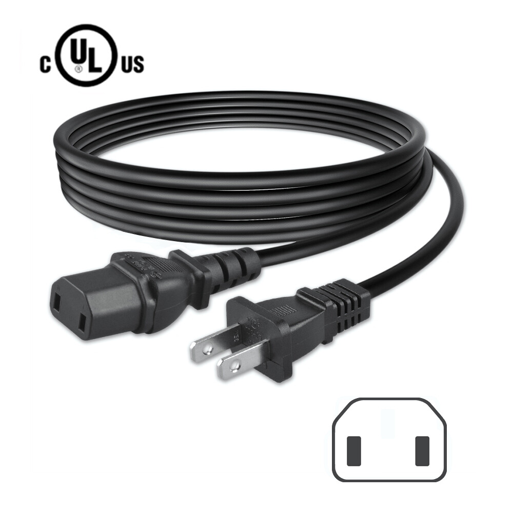 2-Prong AC Power Cord for Sony Receiver Multi Channel AV / AM FM Stereo Model