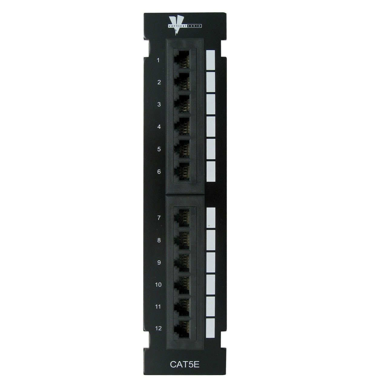 Vertical Cable Cat5e 12 Port Mini Patch Panel Mounting Bracket