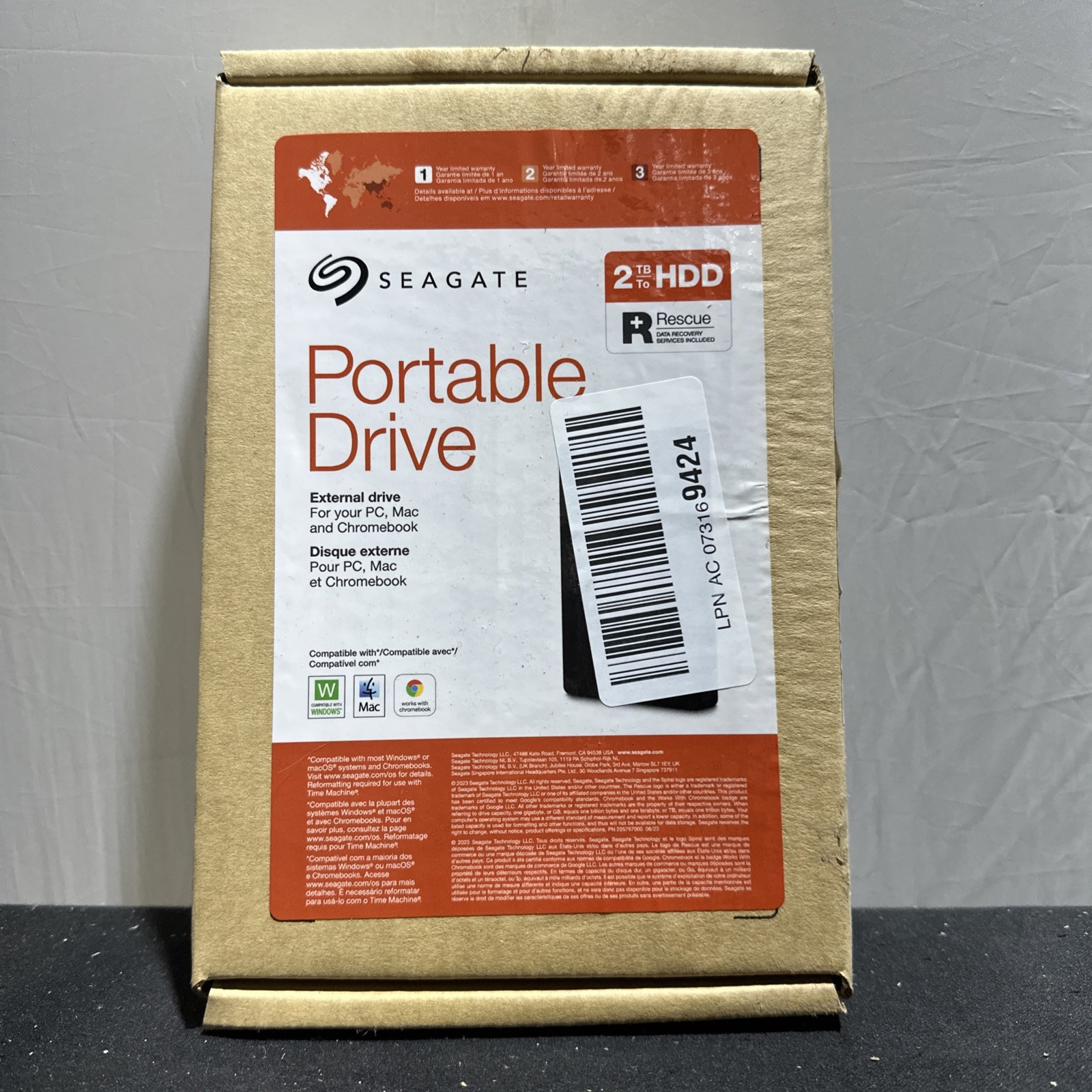 Seagate Portable HDD 2TB STGX2000400, External Hard Drive, PC, Xbox, PlayStation