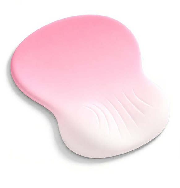 Gradient Wrist Rest Mouse Pad Ergonomic Hand Support Soft Pink