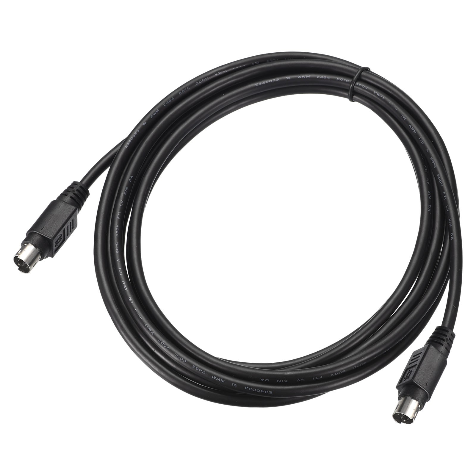 PS/2 Mouse and Keyboard Extension Cable 6P 9.84 Feet Male to Male,Black