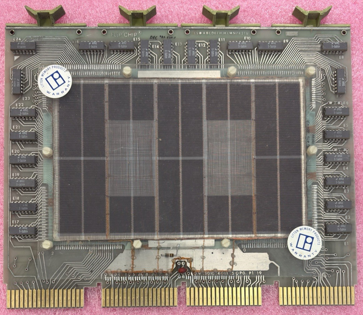 VINTAGE ORIGINAL 1973 DEC DIGITAL H214 CORE MEMORY 38540 8Kx19 LITTON FOR PDP-11