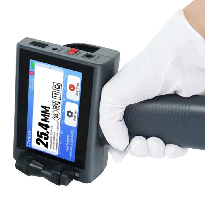 M5 Handheld Inkjet Coder for Food Packaging Date QR Barcode 2-12.7mm