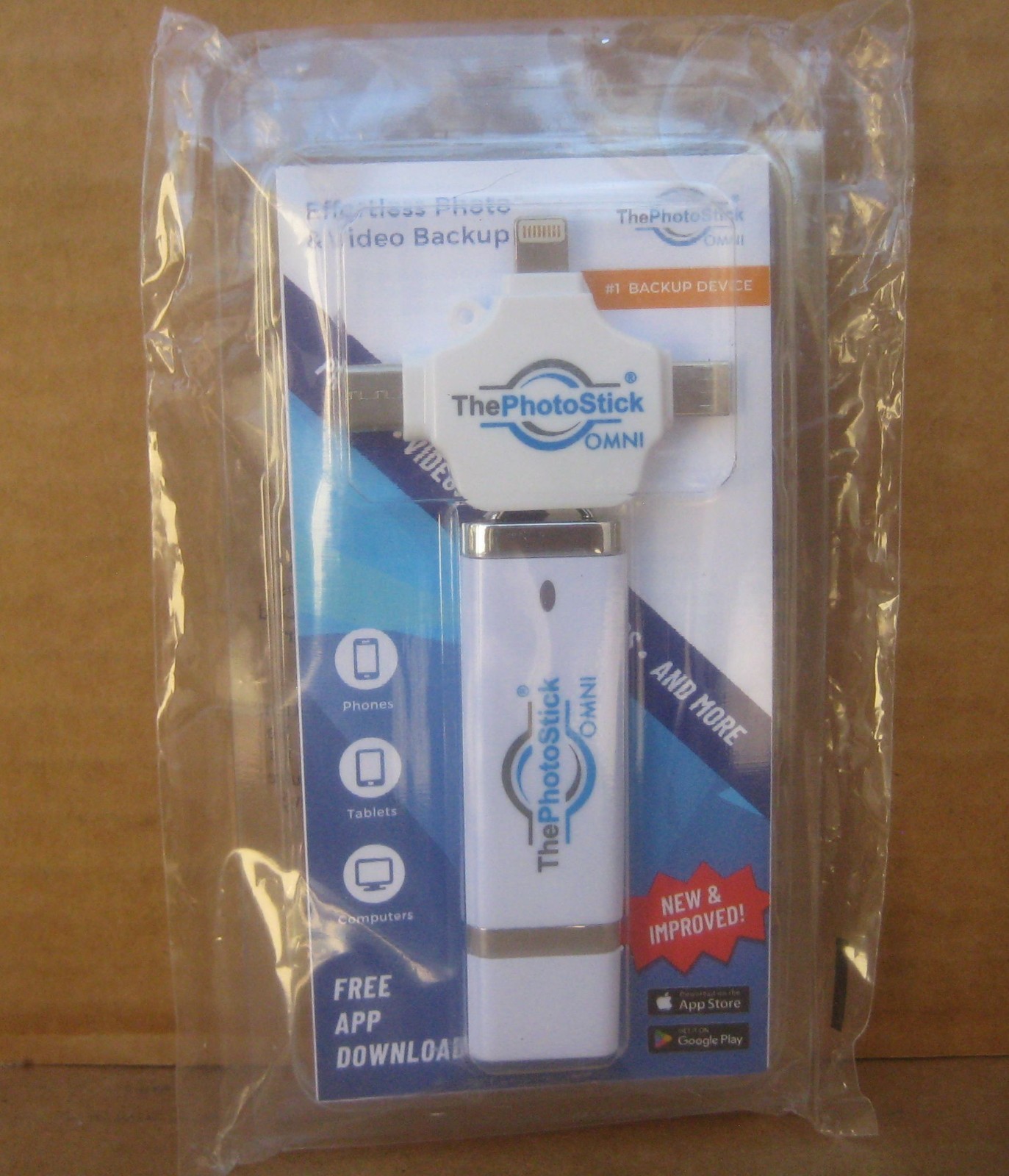 The PhotoStick Omni 64GB For All Devices, PCs, Laptops, Cell Phones & Tablets