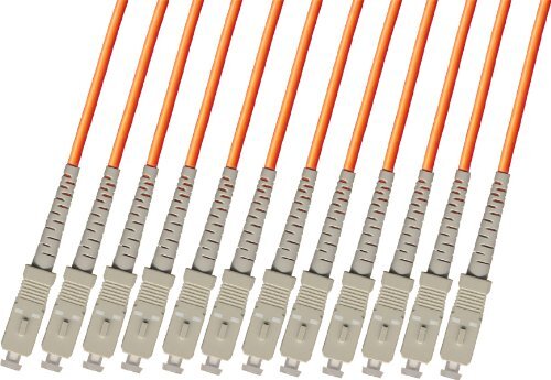 50M Multimode 12 Strand Fiber Optic Cable 62.5/125 SC Patch Cable Patch Cord