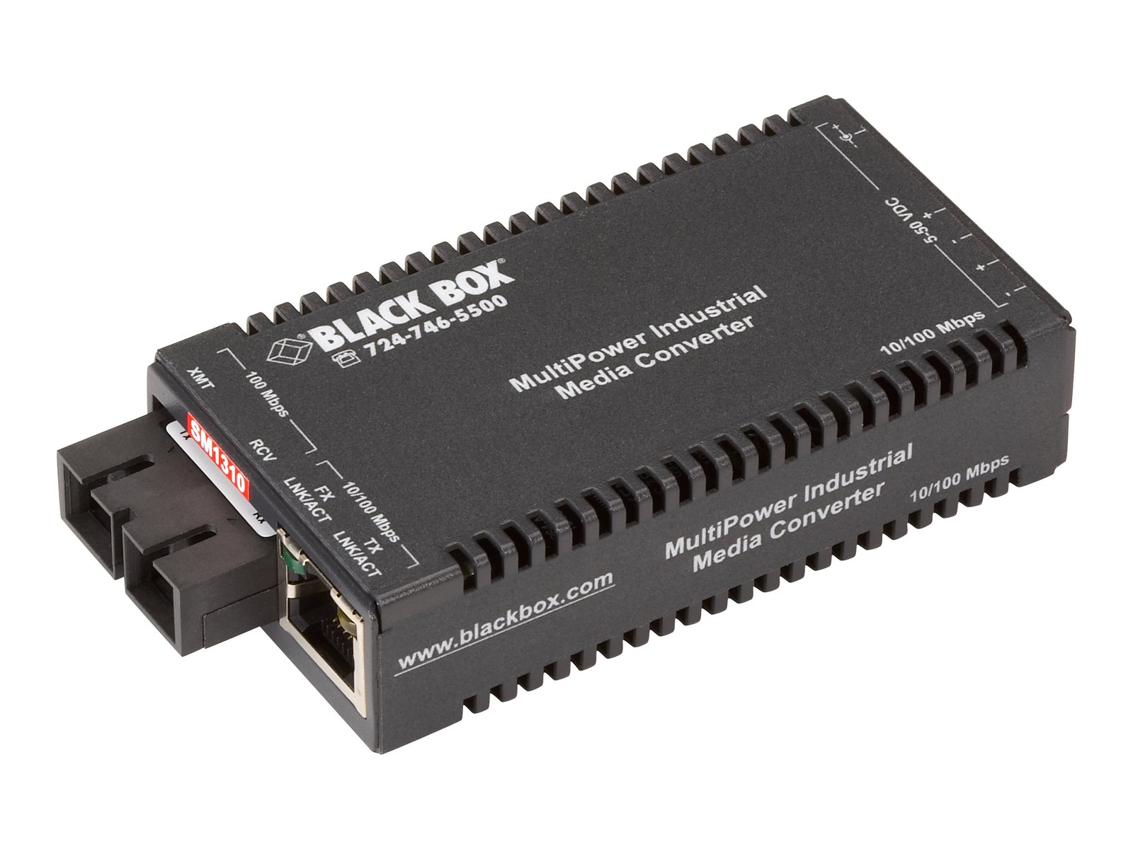Black Box Multipower Miniature Transceiver/Media Converter (LIC025AR3)