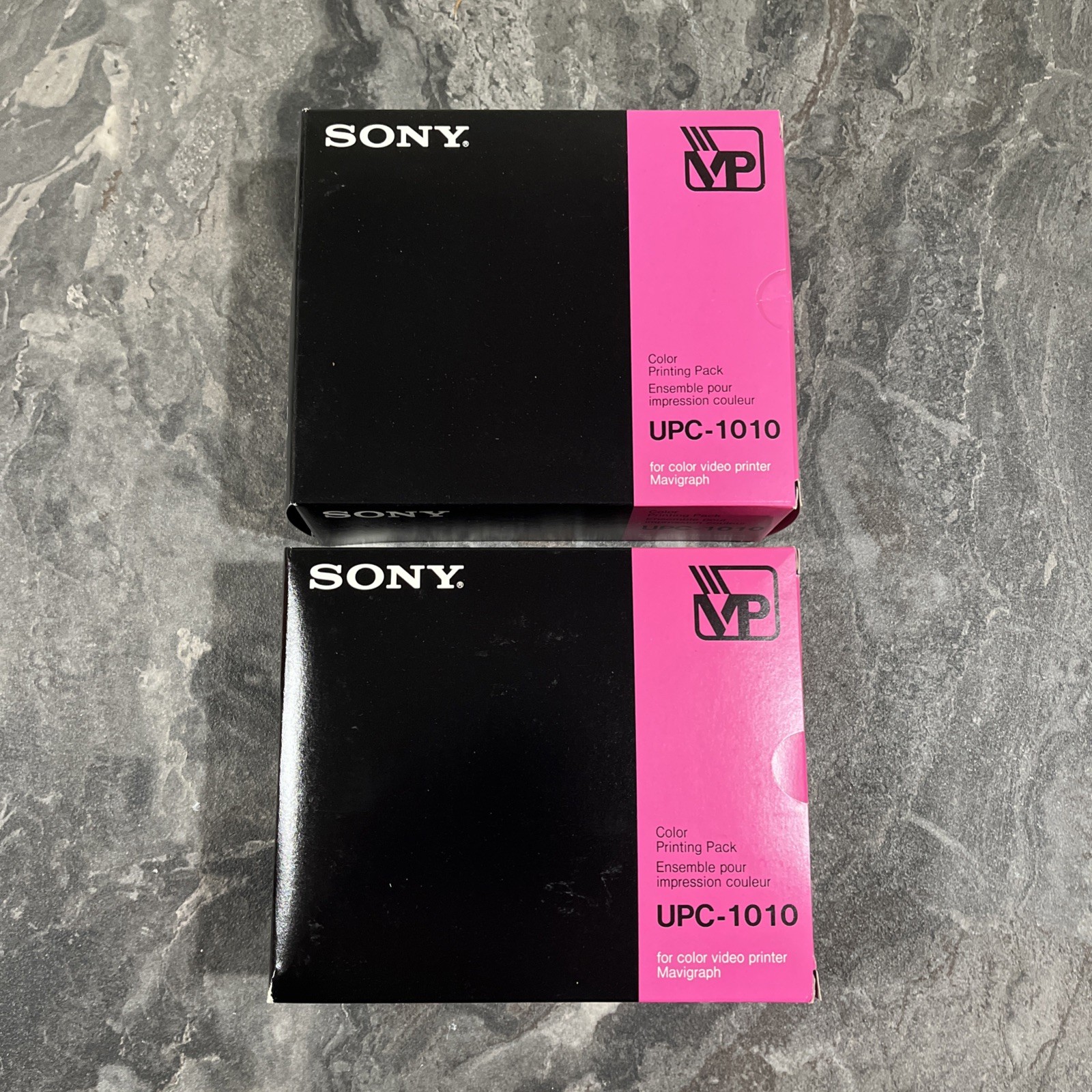 Lot Of 2 Sony UPC-1010 Color Print Pack for UP-1000 Printers 100 Sheets & Ribbon