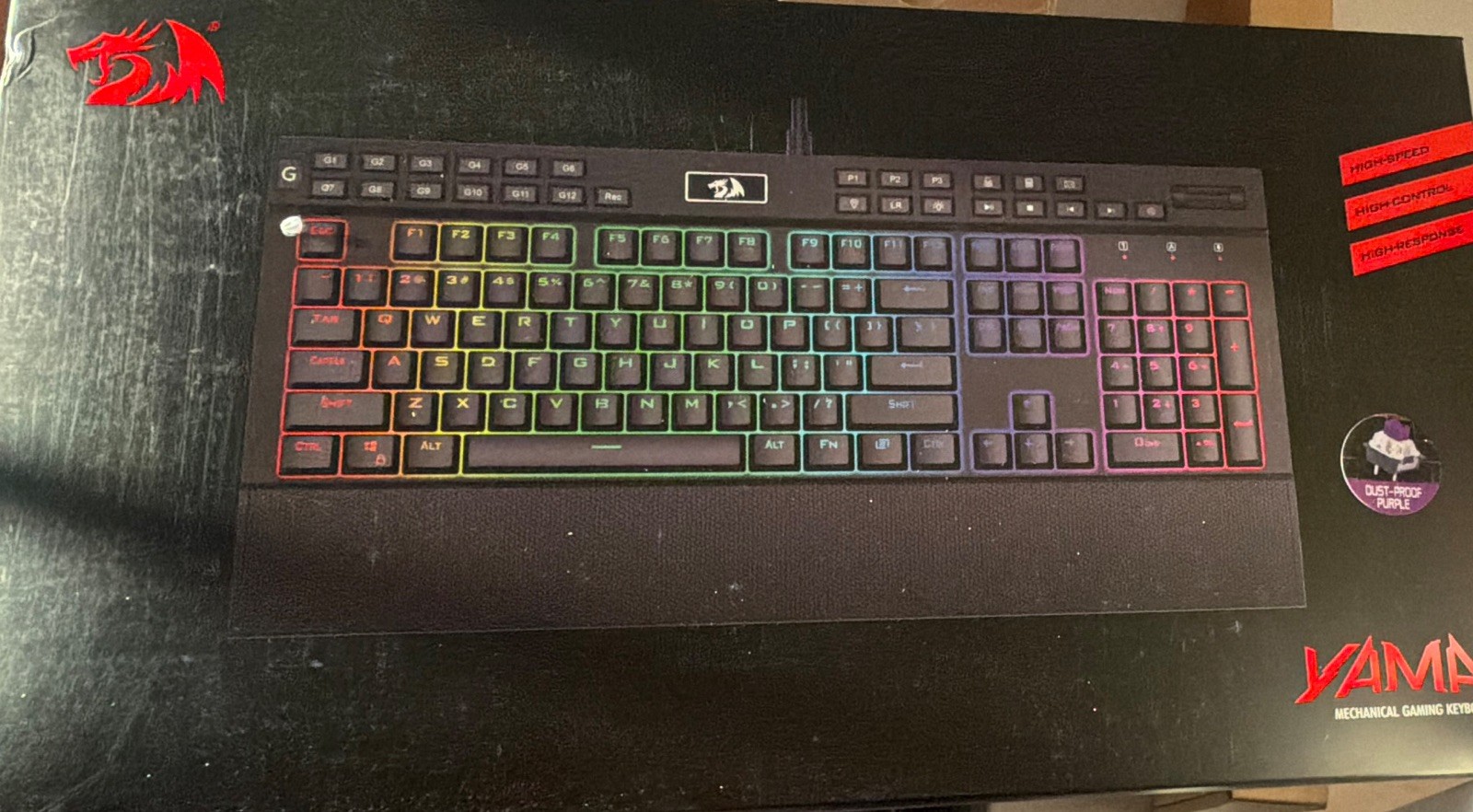Redragon RGB Backlit Gaming Keyboard - Black K550