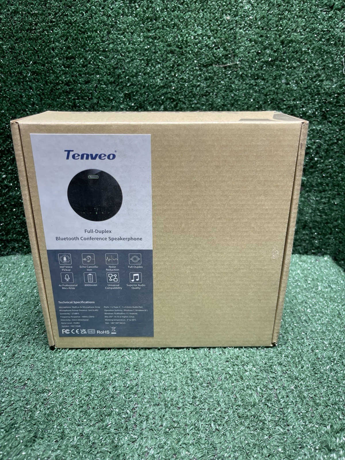 TONGVEO TV-M3B Bluetooth Confrence Microphone Wireless Confrence Speakerphone