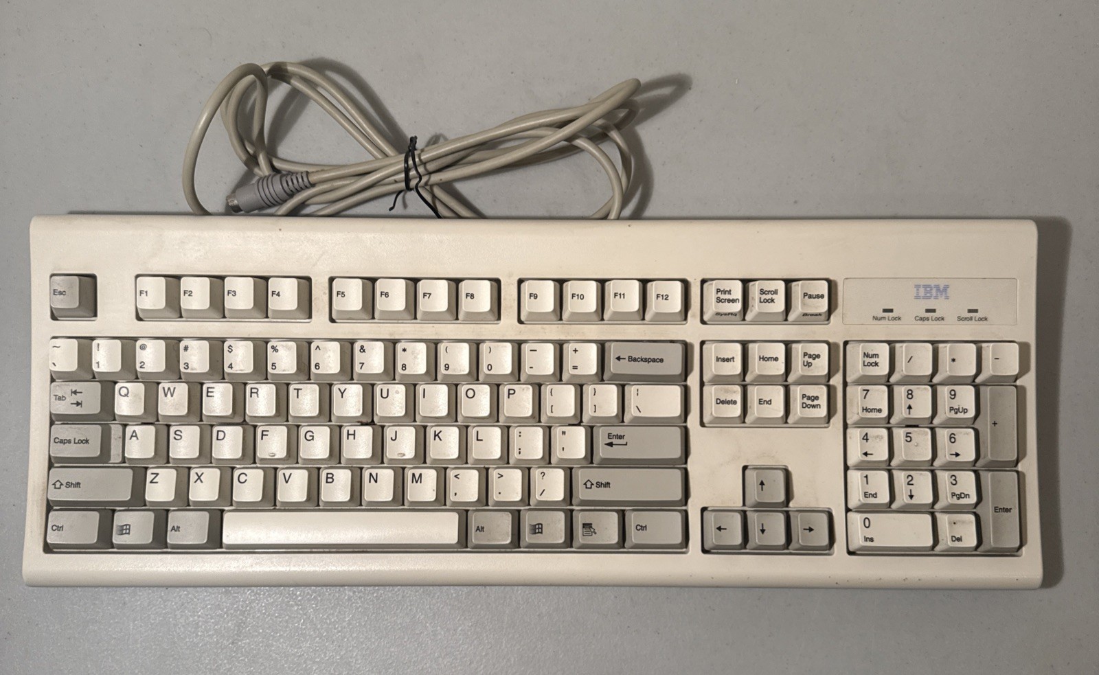 IBM KB-8923 Vintage PS/2 Wired Keyboard - Classic 1998 IBM Keyboard
